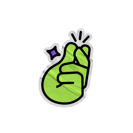 Flicking finger icon