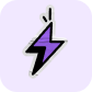 Purple energy icon