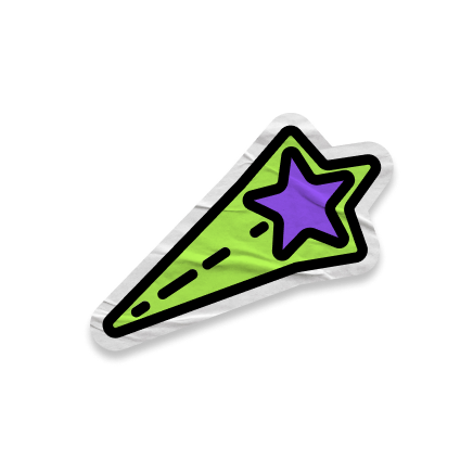 An illustration of two arrows hitting target's bullseye with sparkles in the background.