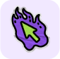Green cursor icon