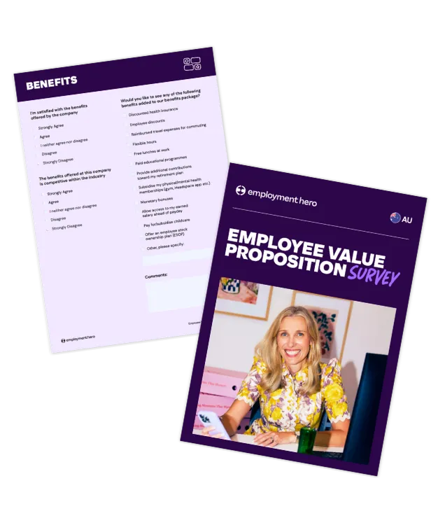 Employee value proposition survey: Questions and template