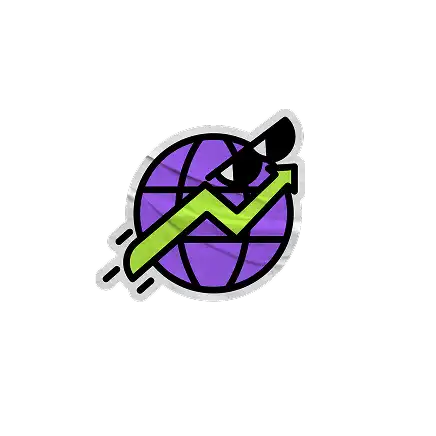 An abstract illustration of legs jumping over speech bubbles of a heart, ellipses, and a thumbs up emoji