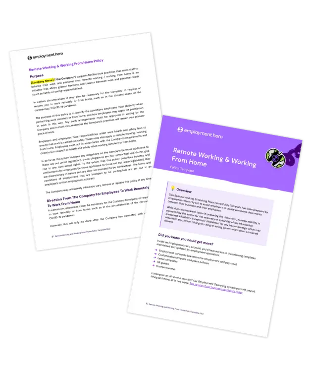 Remote Work Policy and Employee Agreement Template